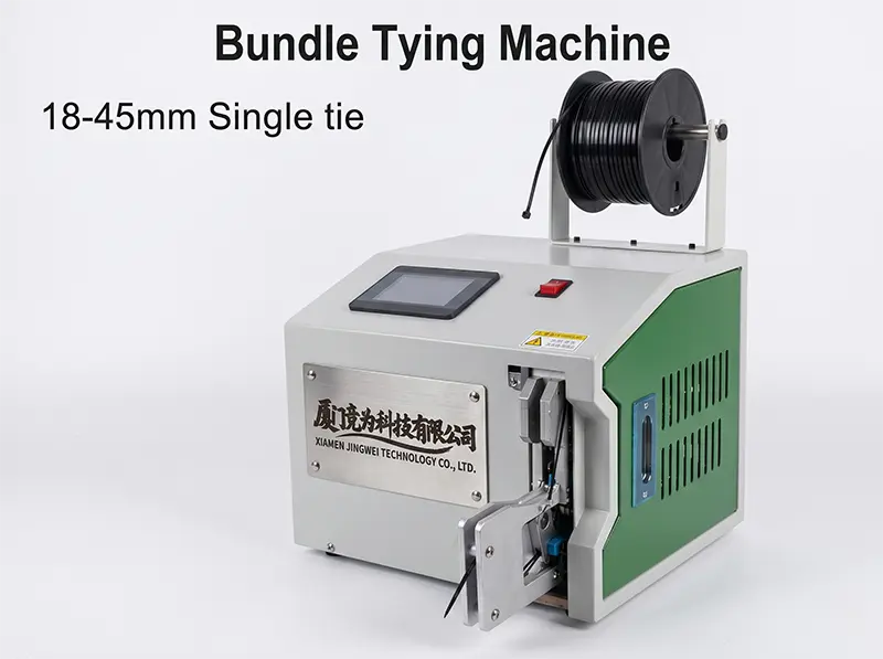 WPM-845C Automatisk båndbindingsmaskine med touchskærm til kabler 18-45 mm