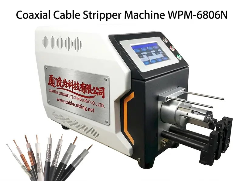 Præcis koaksialkabel-afisoleringsmaskine WPM-6806N – Effektiv industriel ledningsbehandling