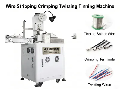 Automatisk ensidet kabelkrimp- og vridningsmaskine WPM-151T