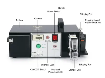 Elektrisk terminalkrympemaskine med 7 udskiftelige matricer EM-6B1 EM-6B2 Thumb