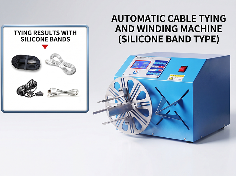 Automatisk USB- & lydkabel vikle- og bindemaskine WPM-K289