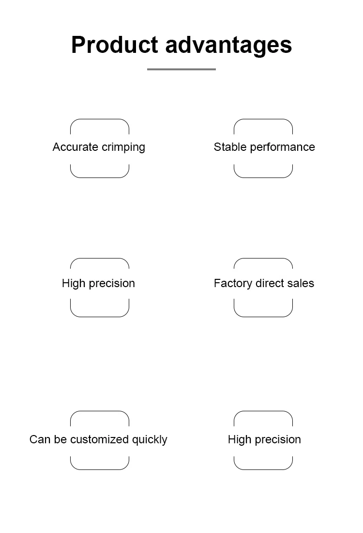  Specialtilpasset krimpeform, trådkrimpemaskine-die, sekssidet form, skift til terminalmaskinen 