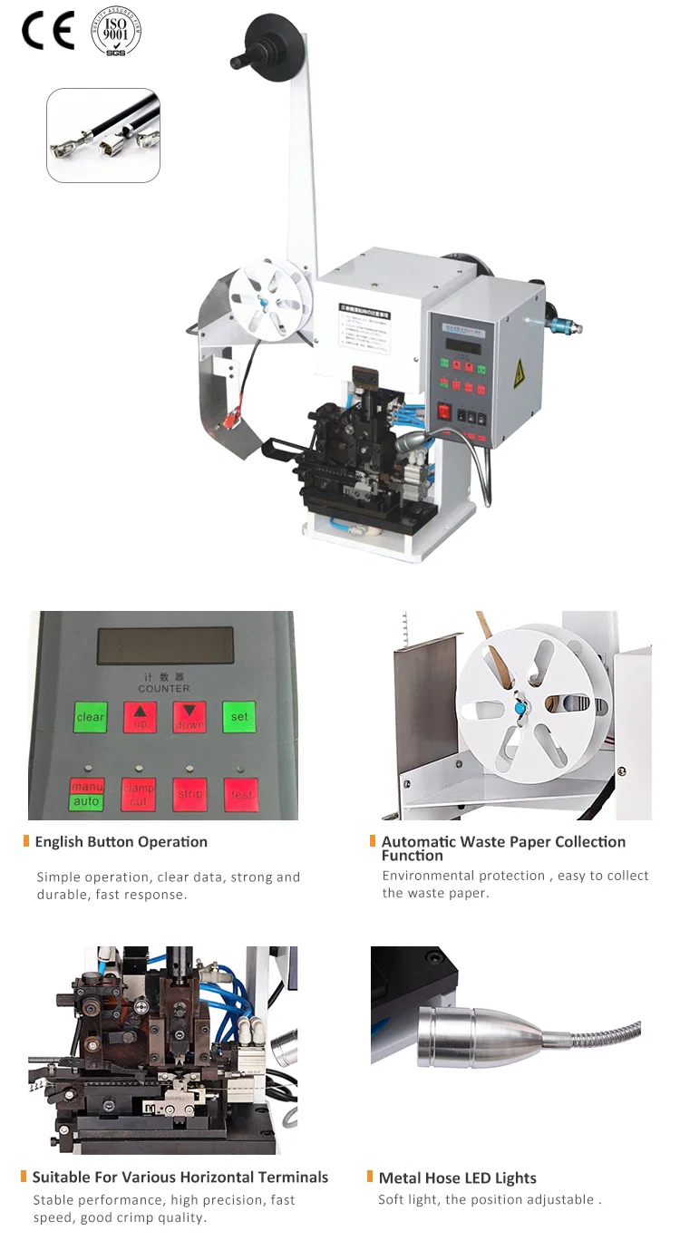 Stripping crimping terminalmaskine, wire stripping crimping maskine, wire crimp machine