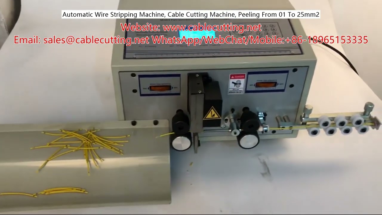 Automatic Wire Stripping Machine, Cable Cutting Machine, Peeling From 01 To 25mm2