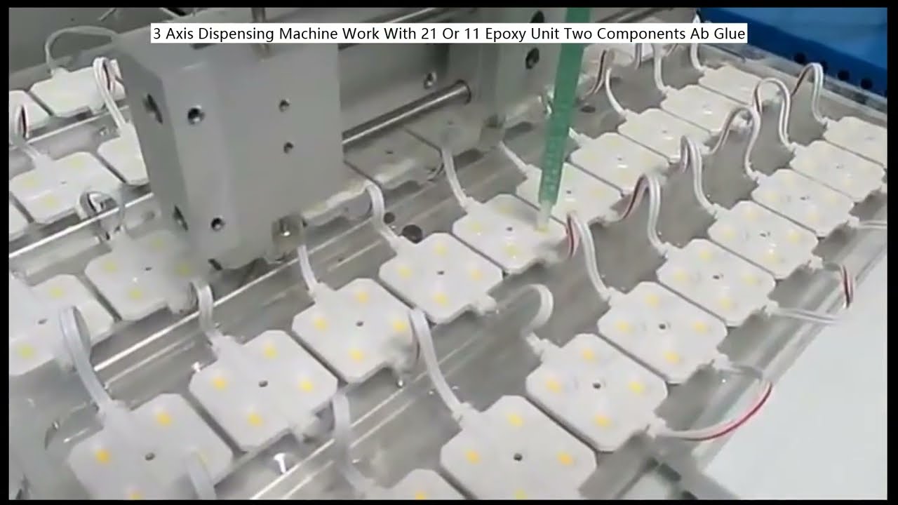 Præcis 3-akset doseringsmaskine til 2-komponent AB-lim med 21 eller 11 epoxyenhed