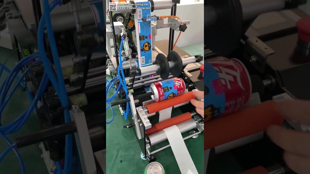 Beverage Bottle Labeling Machine Automatic Sticker Applicator for Plastic and Glass Containers