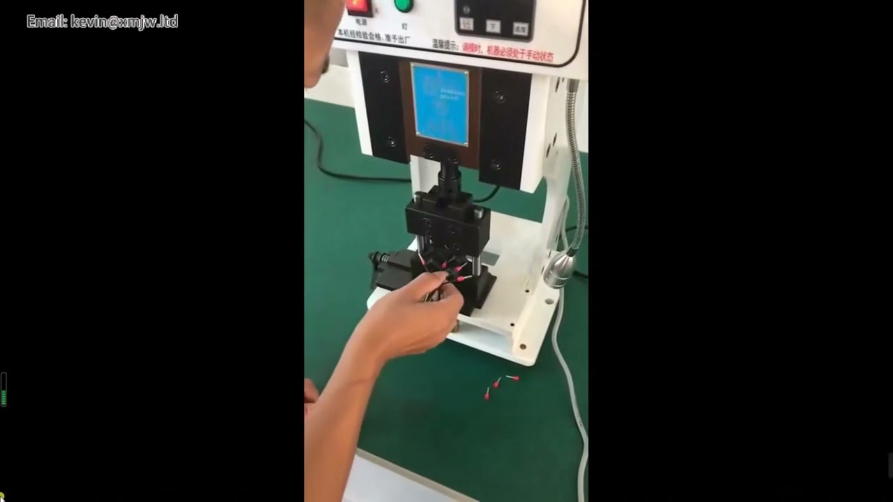 1 5T Fully Automatic Electric Terminal Crimper Low Noise Wire Terminal Crimping Machine Vertical Hor