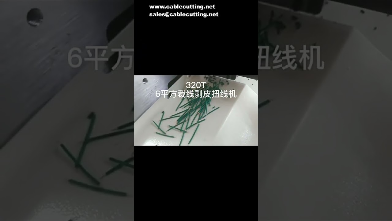 Flat sheathed wire stripping machine, 6 square power cord cutting wire peeling twist wire machine, s