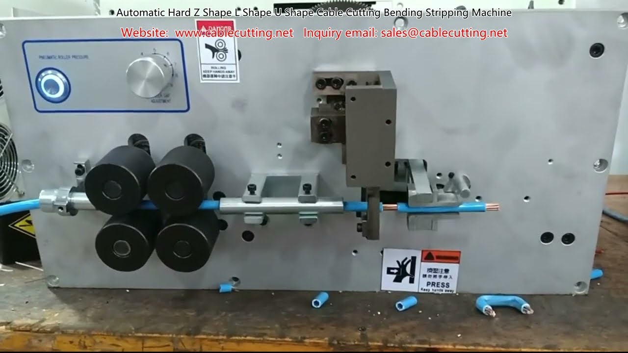 Automatic Hard Z-Shape L-Shape U-Shape Cable Cutting Bending Stripping Machine