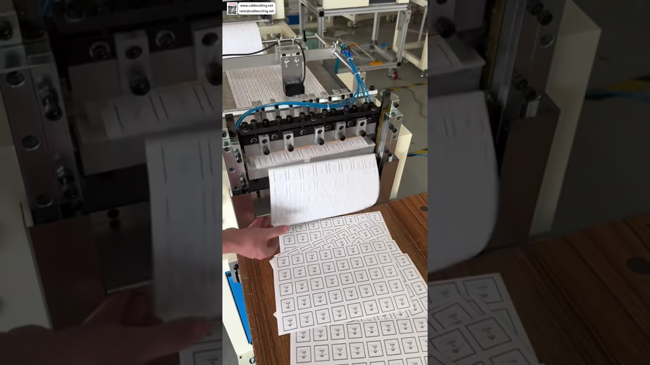 Sticker Slitting Transverse Full Half Cut Machine Color Tracking Roll Process Tool Operation