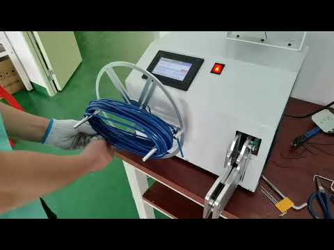 Automatisk oprulning og binding af plastbelagt stålwirereb – se maskinen i aktion