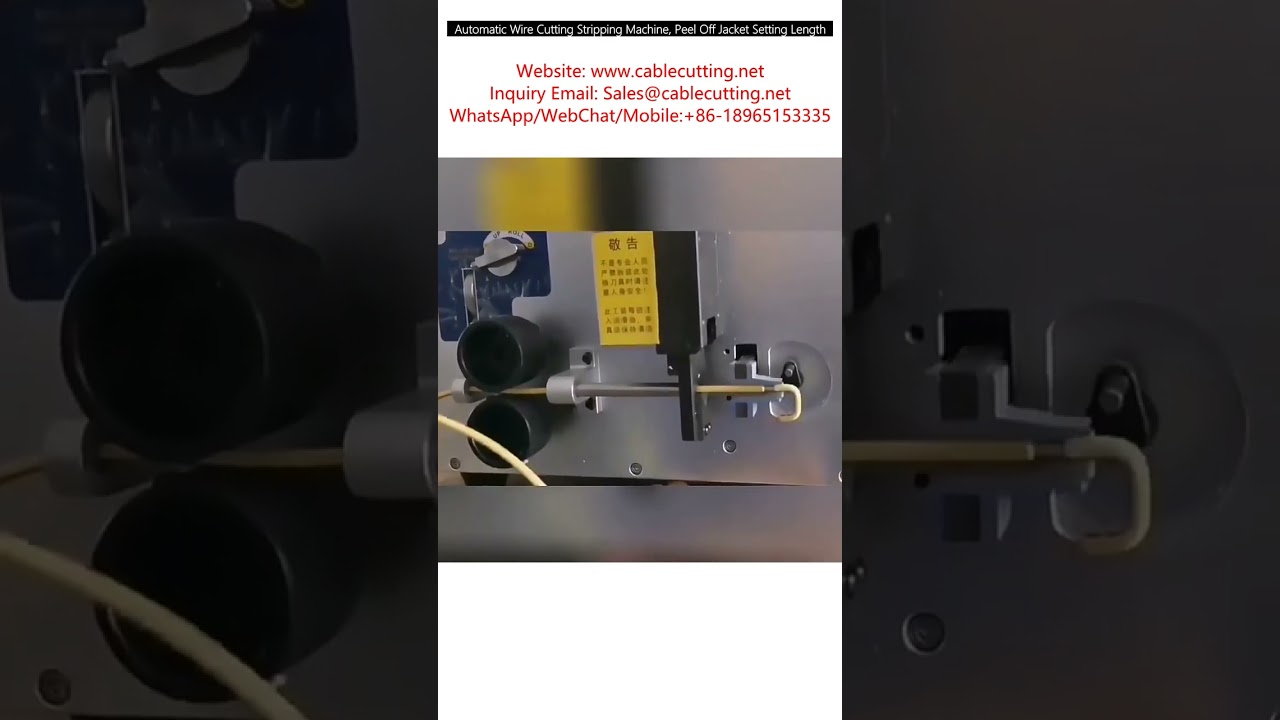 Automatic Wire Cutting Stripping Machine, Peel Off Jacket Setting Length