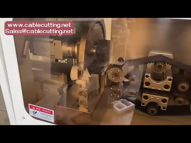 versatile tube cutting machine, servo motor 1 55mm OD tube belts driving cutter machinery