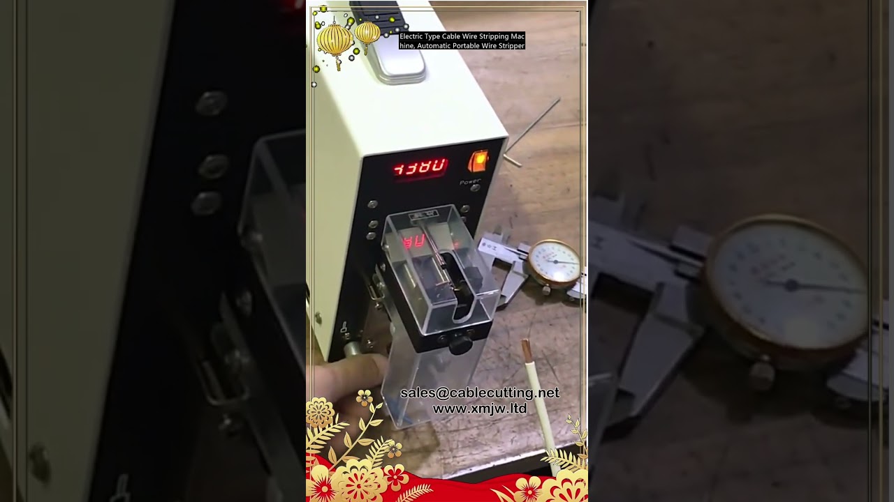 Elektrisk kabelafisoleringsmaskine, automatisk bærbar wire stripper