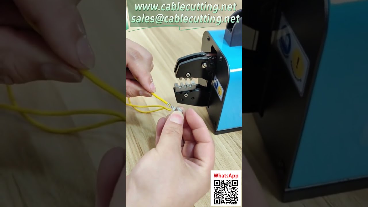 【16M氣動壓線鉗】錘子壓接非標端子  操作演示