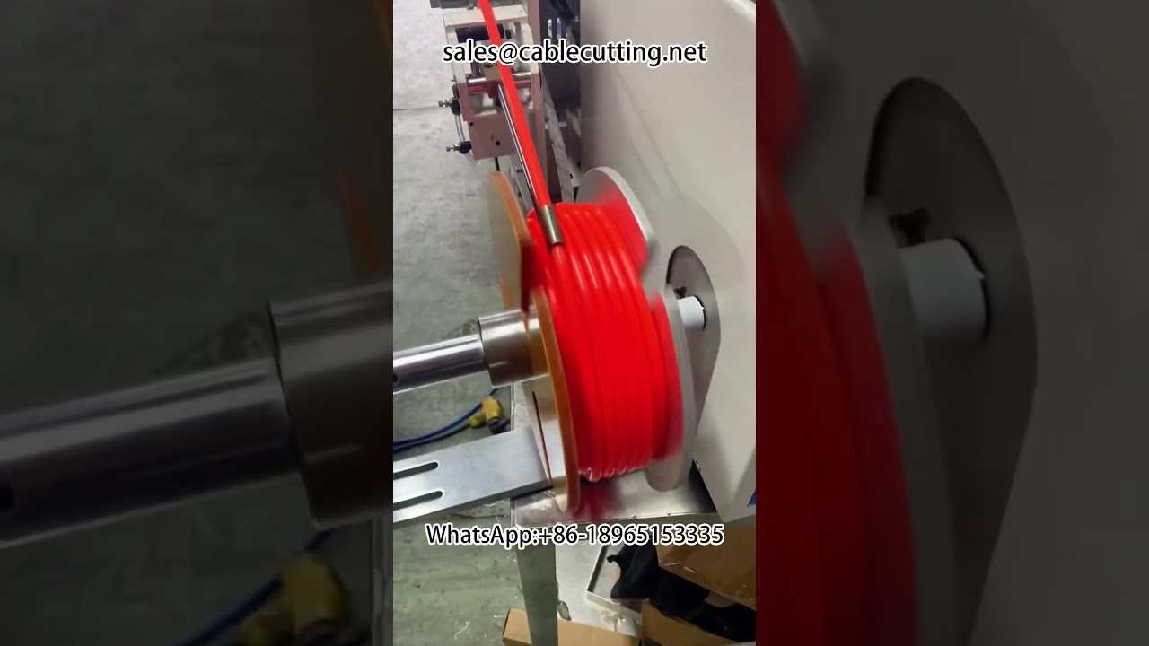 PE tube metre counting and punching small roll equipment #Hose #Rolling machine #PE tube #PU tube #P