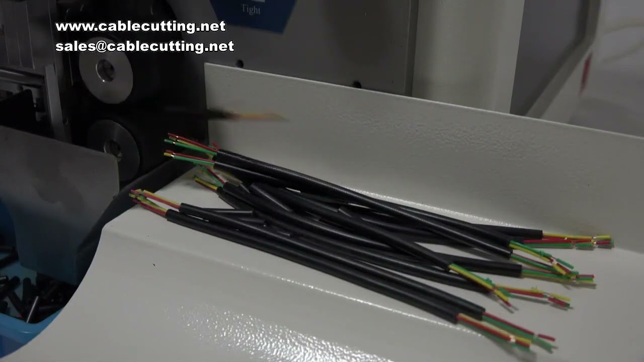 220V 110V Automatisk Flerkernet Ledningsafisoleringsmaskine, 3-10mm, 500-1000 stk/time med 8-Hjuls Drev