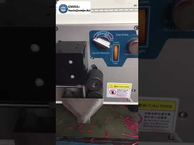 ST 802 Flat wire 2P stripping machine Touch screen 220V 2 pin cable cutting and stripping with split