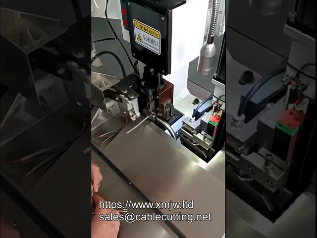 WPM 6800x High speed Semi automatic Multi core Sheathed Wire Stripping Terminal Crimping Machine