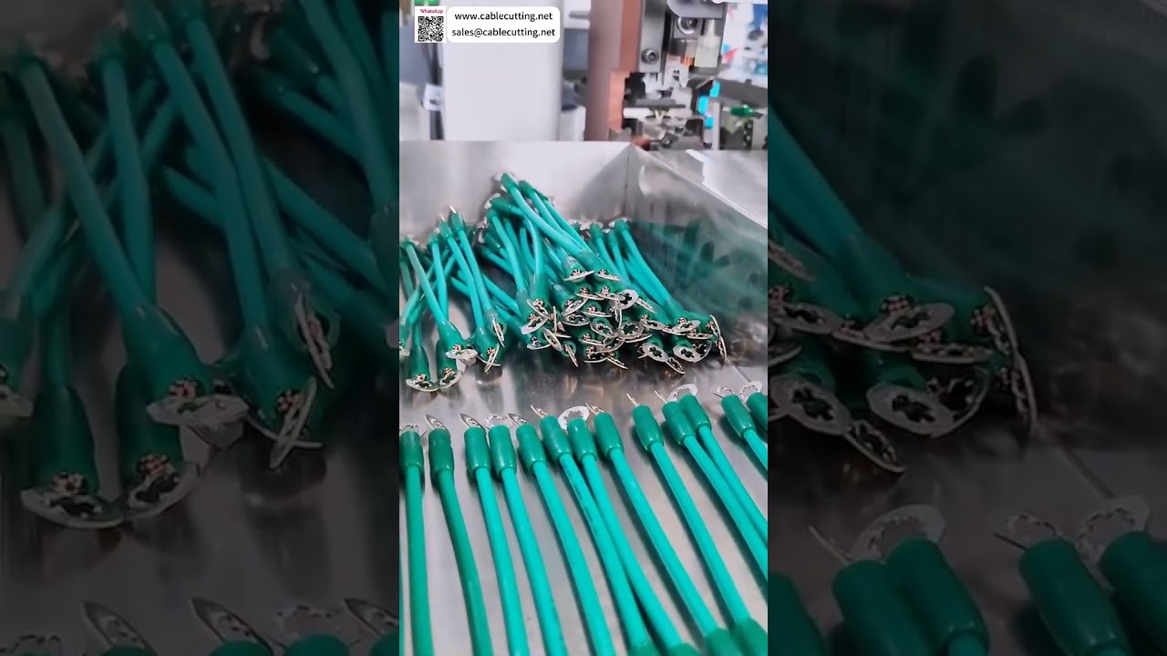 Dual Head Terminal Crimping & Housing Insertion Machine  Auto Wire Harness Processing Tool