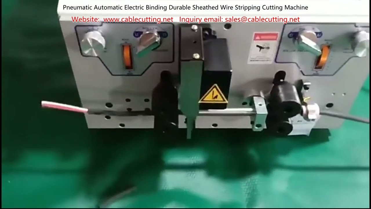 Pneumatic Automatic Electric Binding Durable Sheathed Wire Stripping Cutting Machine
