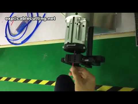 Semi automatic coaxial cable stripping machine